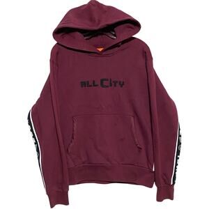 Just Don All City Spell Out Hoodie Pullover Streetwear Mens M Comfort Athleisure